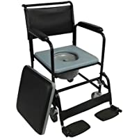 Mobiclinic- Barco- Silla con WC o Inodoro para Ancianos- discapacitados- minusválidos- Silla Orinal con Ruedas- Plegable…